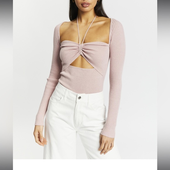 Jonathan Simkhai Alexia Compact Long-Sleeve Top - Picture 4 of 14